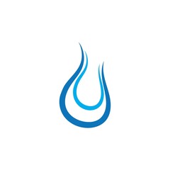 Water drop Logo Template vector icon and design