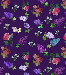 Spring floral pattern