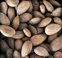 pile of almonds