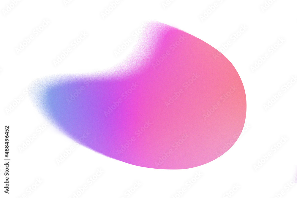 Poster abstract pastel neon holographic blurred grainy motion circle gradient on white background texture. 
