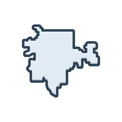 Color illustration icon for tulsa