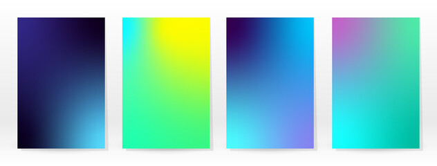 Obraz premium Minimal Poster. Pastel Soft. Rainbow Gradient Set.