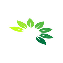 leaf logo icon design template vector