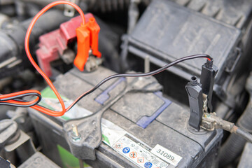 Selective focus charging car with electricity trough cables
