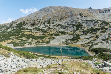 Lake with Blue Water  in Rila Mountain, Bulgaria