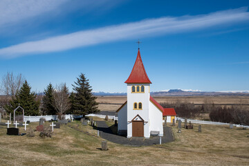 Fototapeta na wymiar Church Oddi in south Iceland