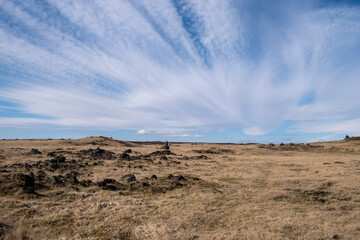 Landscape near Keldur in south Iceland