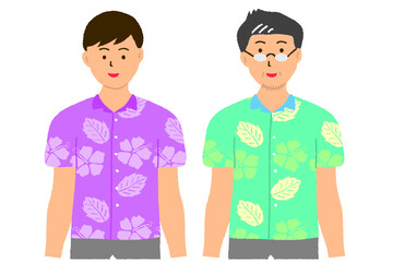 笑顔の沖縄の男性