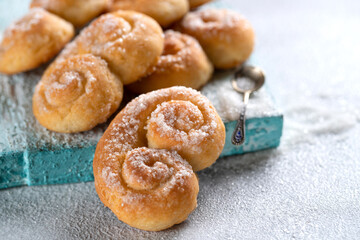 Biscuit. Delicious cottage cheese cookies. High quality photo