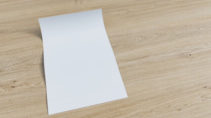 note paper on wood