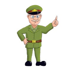 Officer is being clever