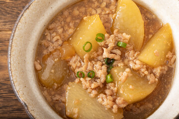 大根のそぼろ煮