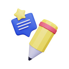 Customer review. isolated on a white background. 3d illustration