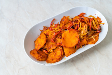 Traditional Aegean meal Sinkonta is made with pumpkin