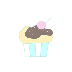 カップケーキ　パステルカラー　かわいい