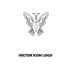 abstract butterfly logo. butterfly icon
