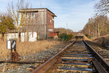 Fototapeta na wymiar Bahnhof Hüttenrode im Harz