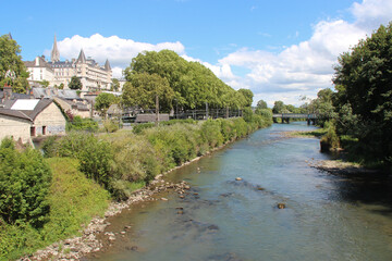 river gave in pau (france)
