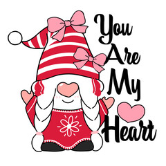 You are My Heart Vector Design 
