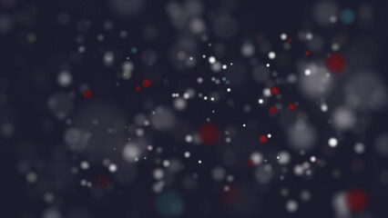Particle Blurs. Elegant image of white and red particles on dark background.