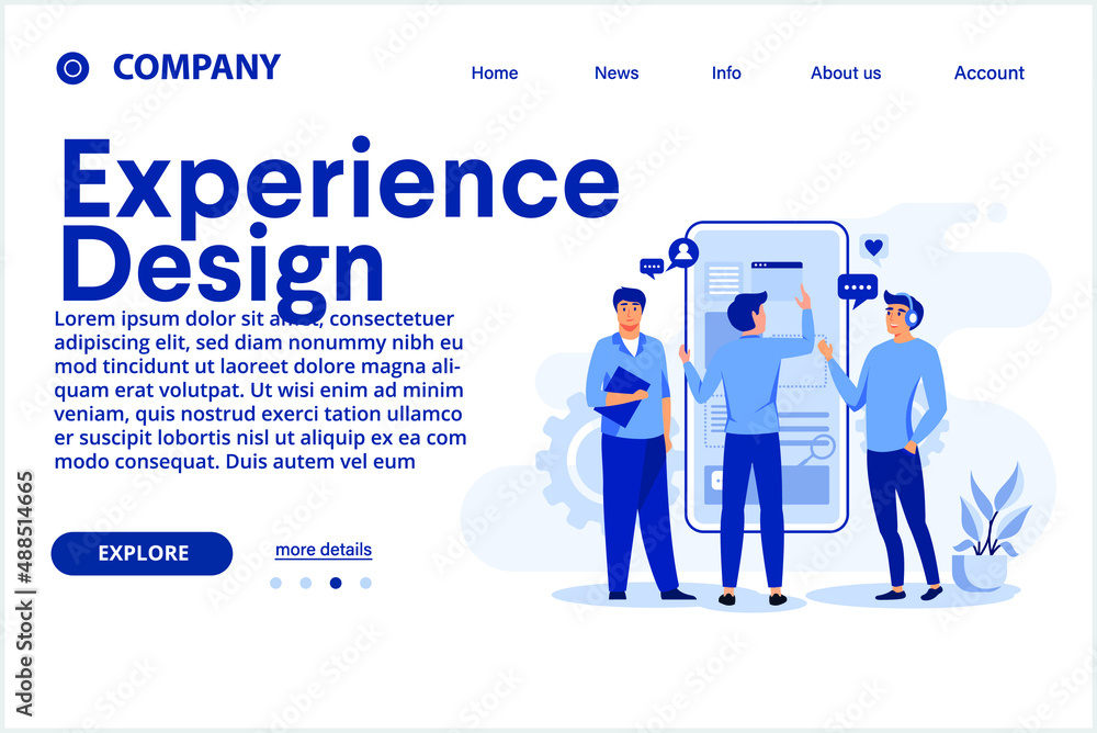 Poster experience design web design, user interface ui and user experience ux content organization. web des