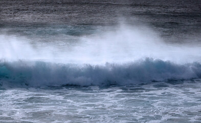 Stormy weather along the coast of Lanzarote