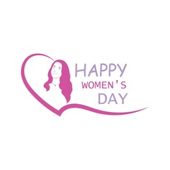 Happy International Women's Day  March 8 Design and greetings