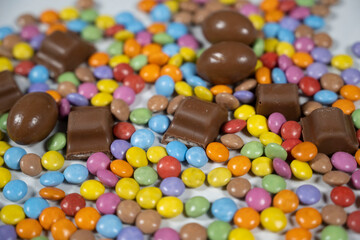 Fototapeta na wymiar Bonbons et chocolats