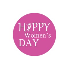 Fototapeta premium Happy International Women's Day March 8 Design and greetings