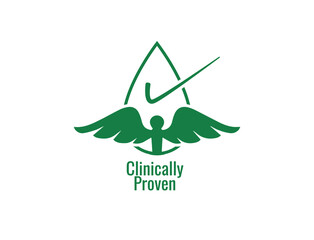 clinically proven logo vector illustration 