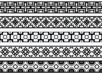 Seamless decorative borders