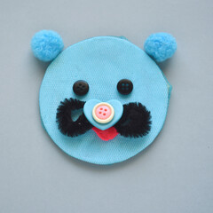 application from different materials blue bear