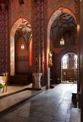 Fototapeta na wymiar The Church of St. Adalbert, interior.. Poznan, Poland