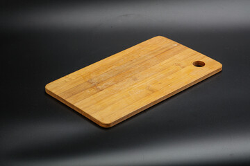 Wooden board for kitchen isolated