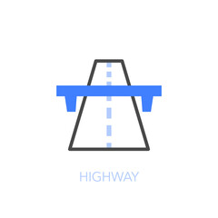 Simple visualised highway symbol. Easy to use for your website or presentation.
