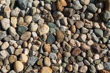 Background filled with stones, stone pattern, figured, background.