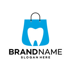 Shop Health Dental Logo Design Template Illustration Vector