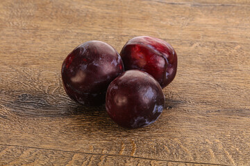 Ripe and sweet purple plum