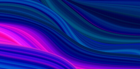 Vector abstract color flow with soft color transitions. Flowing merging blue and purple tones.