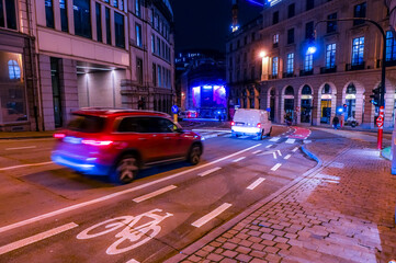 Bruxelles Belgique circulation mobilité ville traffic carbone environnement nuit navetteur 
