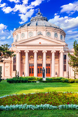 Bucharest, Romania - The Romanian Atheneum, historical building.