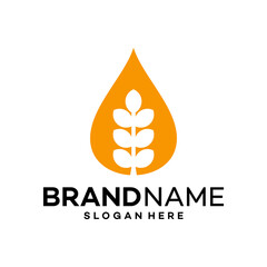 Water Agriculture Icon Logo Design Template Illustration Vector