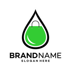 Bag Water Icon Logo Design Template Illustration Vector