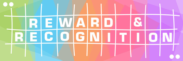 Reward And Recognition Colorful Texture Lines Boxes Text 