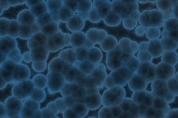 design beautiful blue a lot of bio cells digital graphic background or texture illustration