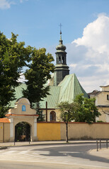 Fototapeta na wymiar Church of All Saints in Wloclawek. Poland