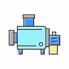 cheesemaking equipment for prepare cheese color icon vector illustration