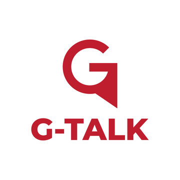 letter G talk chat logo design