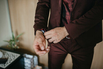 Businessman preparing for a big day at work