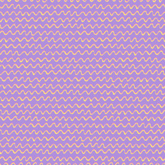 Seamless repeating pattern with hand drawn futuristic abstract bright curved and rounded shapes Y2K bug style, for surface design and other design projects